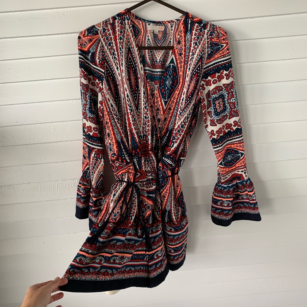 Multicolor Juniors long sleeve romper